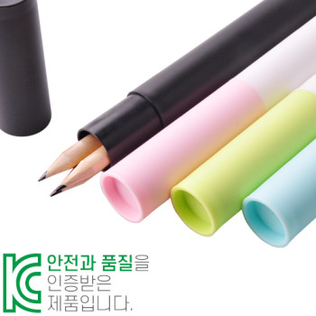 원목양절연필3P 바닐라원통세트
